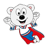 EISBÄR - SUPERHELD - TIER - TIERISCH - KINDER