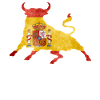 Spain Flag Bull Fighting