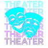 Theatre Masks Retro