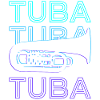 Tuba Player Tubaist Retro