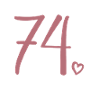 Mignon numéro 74, 74 ans, cadeau de 74e anniversaire
