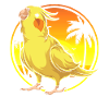 Summer Sunset Bird Cockatiel