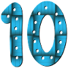Number 10 - TEN - 10th birthday