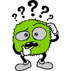 Question mark skeptical face comic