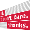 Salut je m’en fiche