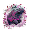 hippo,hippo,graffiti,painting,hippo baby,baby