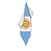 Argentinian flag proud Argentina