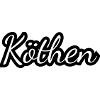 Köthen - Textdesign mit Stadtnamen