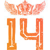 14 Number crown