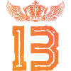 13 Number crown