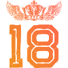 18 Number crown