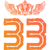 33 Number crown