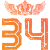 34 Number crown