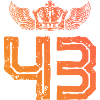 43 Number crown