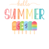 Hallo Sommer-eiscreme-design Für Gefrorene