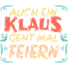 Feiern mit Klaus