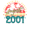 Mois de naissance Août 2001