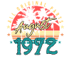 50th anniversary August 1972