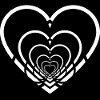 Cœurs Entremêlés Noir