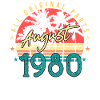 Geboren 1980 Im August