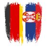 Allemagne Drapeau Serbie