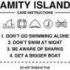 Il grande squalo bianco Amity Island regole sulla spiaggia