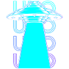 Ufo Alien Abduction Retro