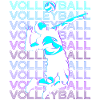 Volleyball player Retro