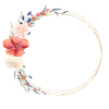 Field flower wreath Boho customizable