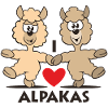 Cartoon - I LOVE ALPACAS