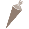 Schultüte zweifärbig
