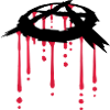 blood drop anarchy symbol