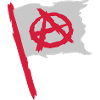 Flag anarchy symbol logo