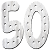 Number 50 - 50th Birthday - Fifty