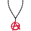 Necklace jewelry anarchy symbol
