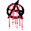 Logo anarchy blood drop