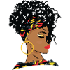Beautiful black fashion woman