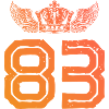 83 Number crown