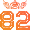 82 Number crown