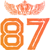 87 Number crown