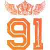 91 Number crown