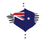 drapeau australien fier