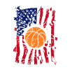Basketball USA Flag