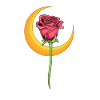 Rose mit Mond - Gothic Romance