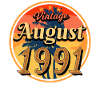 1991 Août Anniversaire Salutations