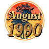 1990 Août Anniversaire Salutations