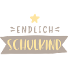 endlich Schulkind mit Stern