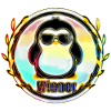 Sieger Pinguin Abzeichen
