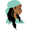 Fashion woman with scarf
