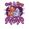 Cat and dog mother, pets.